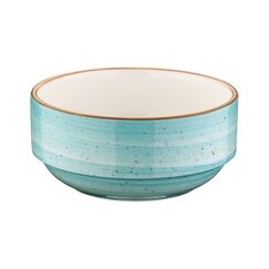 Салатник штабелируемый d=120 мм, 350 мл, h=53 мм, Aura Aqua, форма Банкет, Bonna 