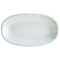 Блюдо овальное 150*85 мм, Iris, цвет серый, форма Гурмэ, Bonna 