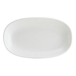 Блюдо овальное 340*190 мм, Iris, цвет белый, форма Гурмэ, Bonna 