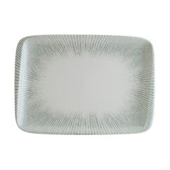 Блюдо прямоугольное 230*160 мм, Iris, цвет серый, форма Мув, Bonna 