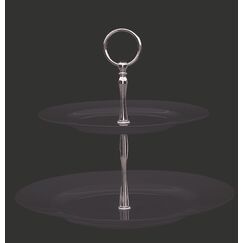 Этажерка 2-х ярусная d=25/27 см. h=24,5 см. White, Bonna