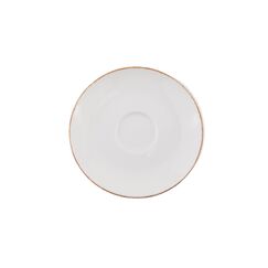 Блюдце d=120 мм, Retro, коричневый край, форма Гурмэ, Bonna 