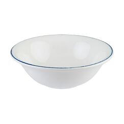 Салатник d=160 мм, 400 мл, h=53 мм, Retro, синий край, форма Гурмэ, Bonna 