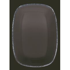 Соусник 120*85 мм, 100 мл, h=30 мм, Retro, коричневый край, форма Гурмэ, Bonna 