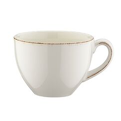 Чашка чайная 250 мл, d=96 мм, h=56 мм, Retro, коричневый край, Bonna 