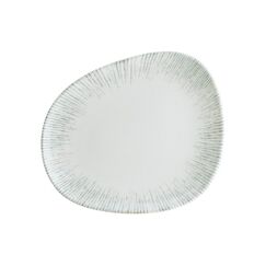 Тарелка d=240 мм, Iris, цвет серый, форма Ваго, Bonna 