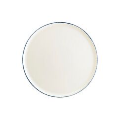 Блюдо для пиццы d=320 мм, Retro, синий край, форма Гурмэ, Bonna 