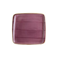 Тарелка прямоугольная без полей 270*250 мм, Aura Black Berry, форма Мув, Bonna 