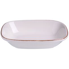 Салатник 140*100 мм, 160 мл, h=35 мм, Retro, коричневый край, форма Гурмэ, Bonna 