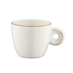 Чашка кофейная 70 мл, d=63 мм, h=54 мм, Retro, коричневый край, форма Банкет, Bonna 