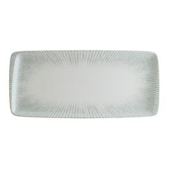 Блюдо прямоугольное 340*160 мм, Iris, цвет серый, форма Мув, Bonna 