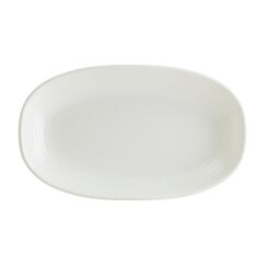 Блюдо овальное 150*85 мм, White Loop, узкая полоска, Bonna 