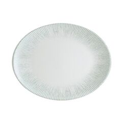 Блюдо овальное 310*240 мм, Iris, цвет серый, форма Мув, Bonna 