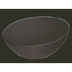 Салатник со скошенным краем d=180 мм, 450 мл, h=50/82 мм, Retro, коричневый край, форма Ванто, Bonna 