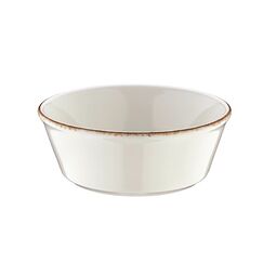 Салатник штабелируемый d=120 мм, 290 мл, h=47 мм, Retro, коричневый край, форма Банкет, Bonna 