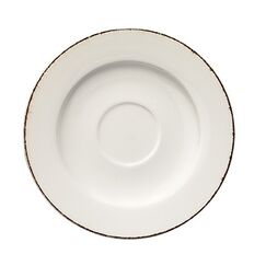 Блюдце d=160 мм, Retro, коричневый край, Bonna 