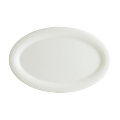 Блюдо овальное 220*140 мм, White Halo, широкая полоска, Bonna 
