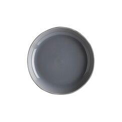 Тарелка глубокая d=230 мм, 600 мл, h=40 мм, цвет серый, Ground & Craft, волнистый край, Bonna 