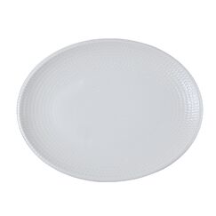 Блюдо овальное 250*190 мм, White Pure Dot, форма Мув, Bonna 
