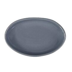 Блюдо овальное 150*100 мм, цвет серый, Ground & Craft, волнистый край, Bonna