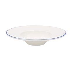 Тарелка для пасты d=280 мм, 400 мл, Retro, синий край, форма Банкет, Bonna 