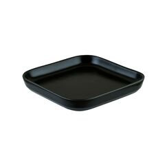 Тарелка квадратная без полей 150*140 мм, цвет черный, форма НотНит, Mood, Bonna