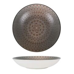 Тарелка глубокая d=250 мм, 1300 мл, h=50 мм, Damasquino, форма Банкет, Bonna