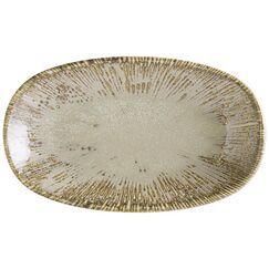 Блюдо овальное 190*110 мм, Snell, цвет песочный, форма Гурмэ, Bonna 