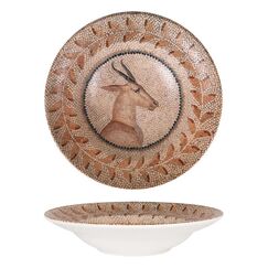 Тарелка глубокая d=240 мм, 400 мл, h=52 мм, Mesopotamia Фауна, форма Гурмэ, Bonna