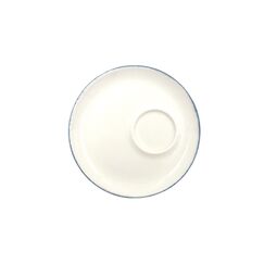 Блюдце d=120 мм, Retro, синий край, форма Банкет, Bonna 