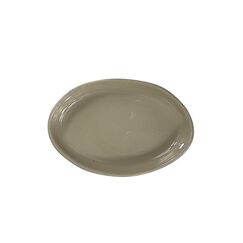 Блюдо овальное 190*130 мм, цвет оливковый, Ground & Craft, волнистый край, Bonna