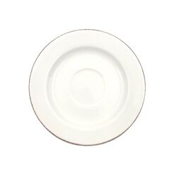Блюдце d=160 мм, Retro, коричневый край, форма Банкет, Bonna 