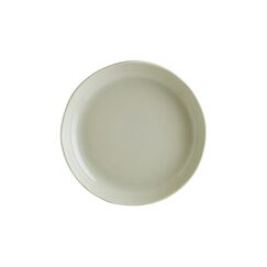 Тарелка глубокая d=230 мм, 600 мл, h=40 мм, цвет оливковый, Ground & Craft, волнистый край, Bonna 