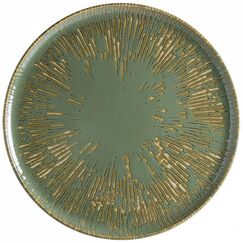 Блюдо для пиццы d=320 мм, Snell, цвет зеленый, форма Гурмэ, Bonna 