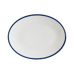 Блюдо овальное 310*240 мм, Linea, цвет синий, форма Мув, Bonna 