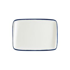 Блюдо прямоугольное 230*160 мм, Linea, цвет синий, форма Мув , Bonna 