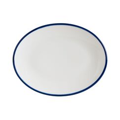Блюдо овальное 250*190 мм, Linea, цвет синий, форма Мув, Bonna 