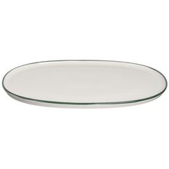 Блюдо овальное 340*230 мм, Linea, цвет зеленый, форма Хюгге, Bonna 