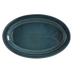 Блюдо овальное 400*260 мм, Ocean Halo, широкая полоска, Bonna