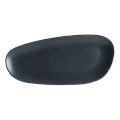 Блюдо для подачи 360*160 мм, Графит, форма Ваго, Bonna