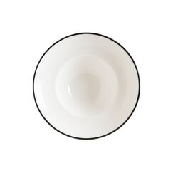 Тарелка глубокая d=270 мм, 450 мл, h=56 мм, Linea, цвет черный, форма Гурмэ, Bonna 