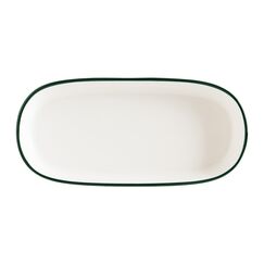 Блюдо овальное 240*140 мм, Linea, цвет зеленый, форма Гурмэ, Bonna 
