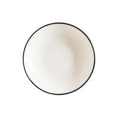 Тарелка глубокая d=250 мм, 1300 мл, h=50 мм, Linea, цвет черный, форма Банкет, Bonna 