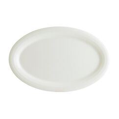 Блюдо овальное 320*205 мм, White Halo, широкая полоска, Bonna 