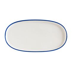Блюдо овальное 210*100 мм, Linea, цвет синий, форма Хюгге, Bonna 
