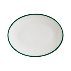 Блюдо овальное 310*240 мм, Linea, цвет зеленый, форма Мув, Bonna 