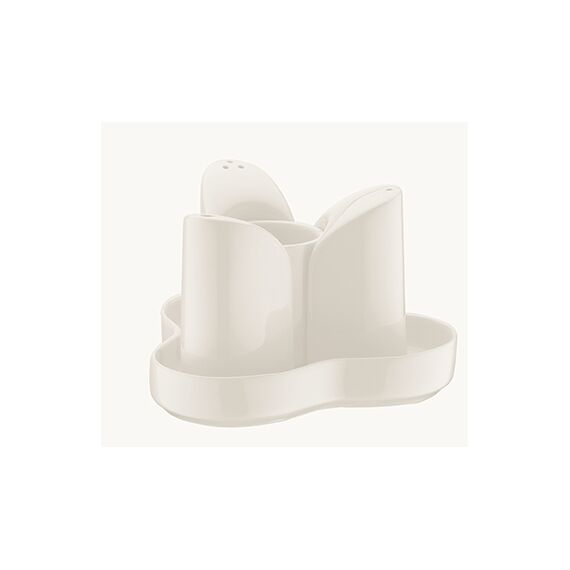 Набор для специй из 4-х предметов на подставке White, Bonna