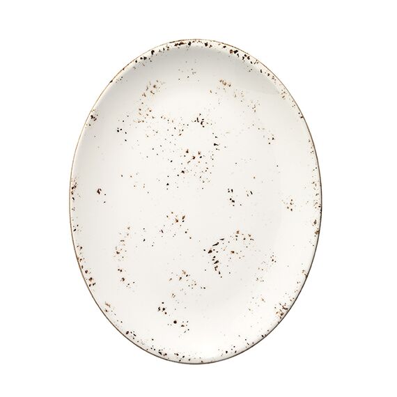 Блюдо овальное 360*280 мм, Grain, форма Мув, Bonna