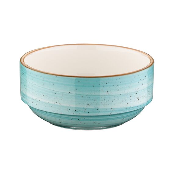 Салатник штабелируемый d=120 мм, 350 мл, h=53 мм, Aura Aqua, форма Банкет, Bonna 