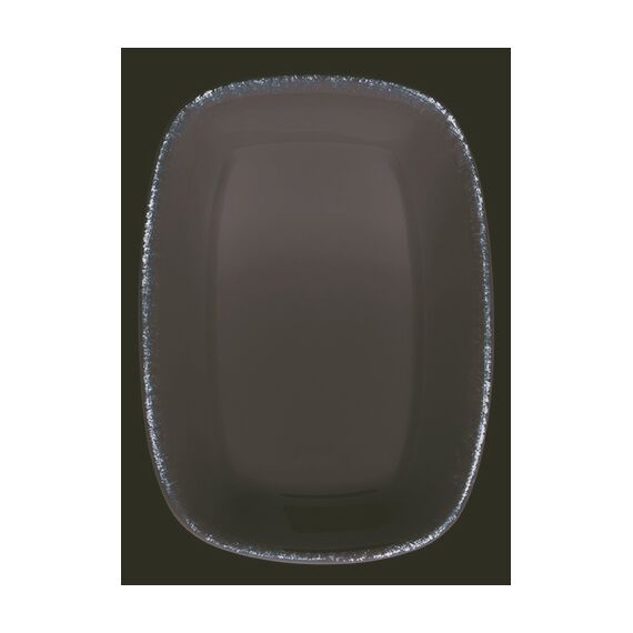 Соусник 120*85 мм, 100 мл, h=30 мм, Retro, коричневый край, форма Гурмэ, Bonna 